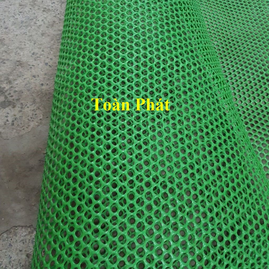 Lưới nhựa khổ cao 1,2m màu xanh lá mạ (mắt lỗ 1cm ,2cm) vây gà vịt