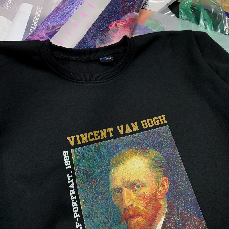 Áo Sweater chân dung Vincent Vangogh