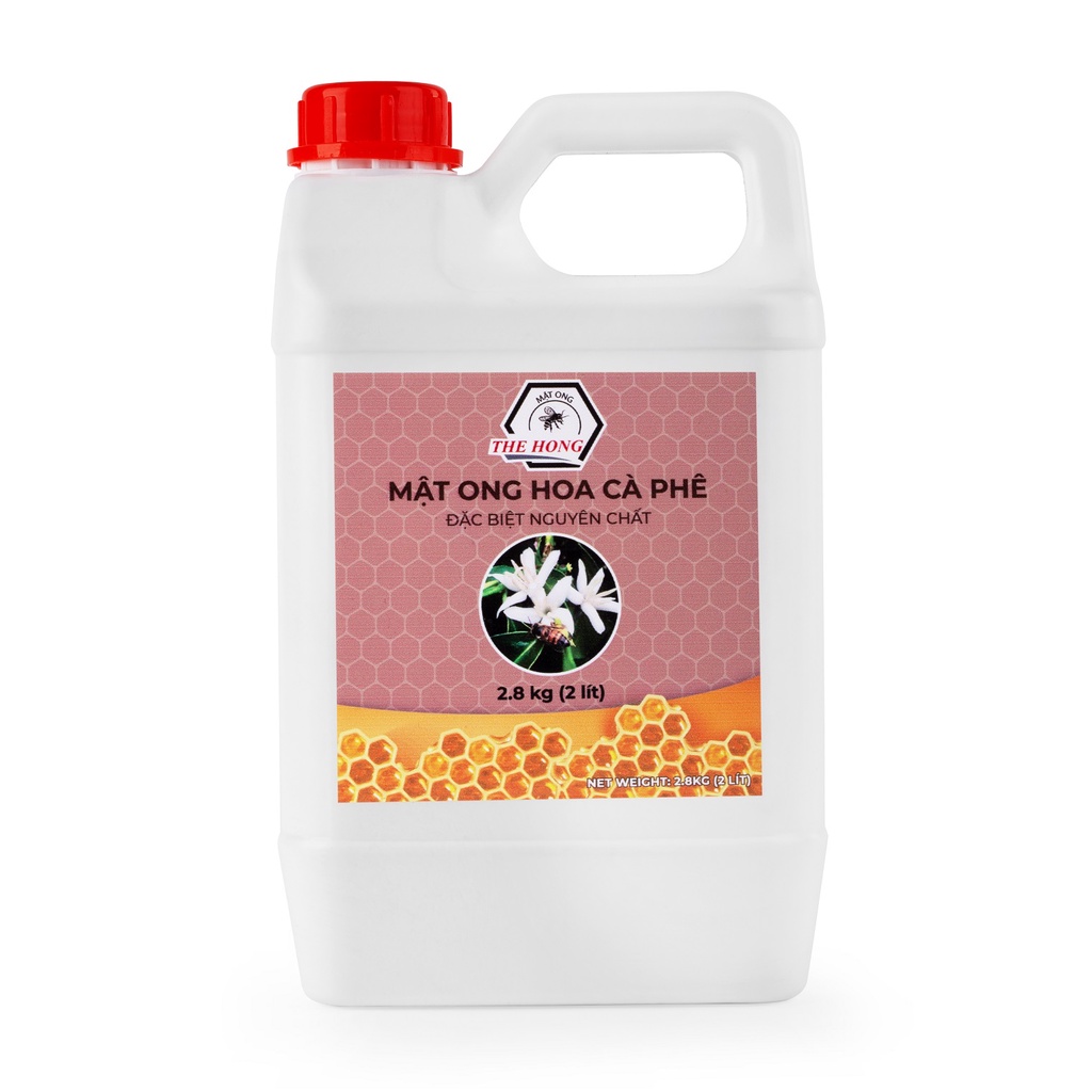 MẬT ONG HOA CAFE ĐÓNG CAN 2 LÍT CAO CẤP CHUẨN 100% - THẾ HỒNG HONEY