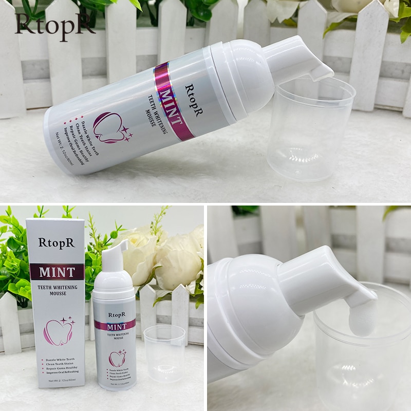 Mousse Đánh Răng RtopR Làm Sạch Răng Làm Trắng Vết Vệ Sinh Răng Miệng 60ml