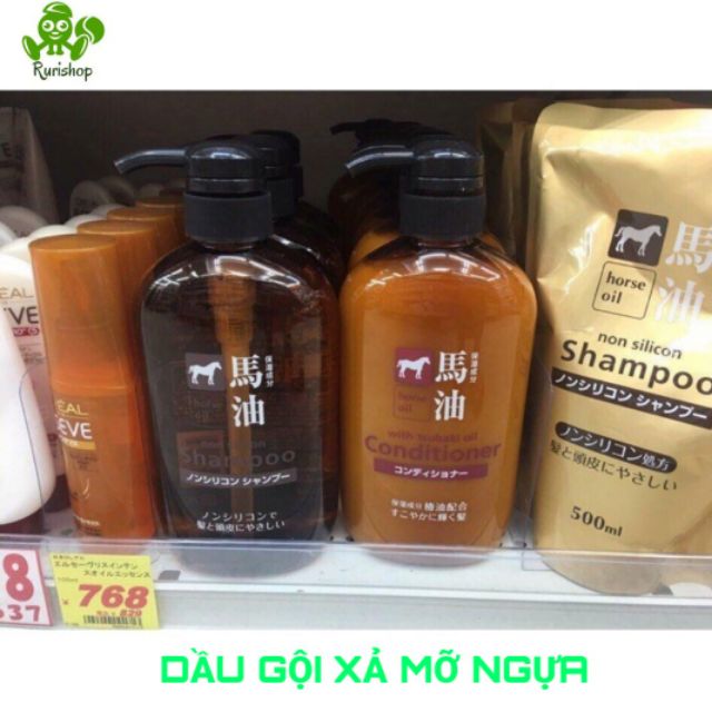 Dầu gội xả mỡ ngựa nội địa Nhật