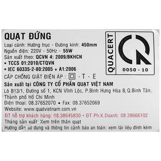 Quạt cây - đứng Asia D18004 - 55W