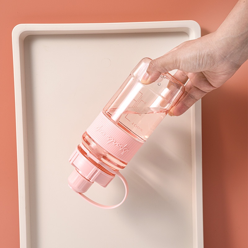 Bình Đựng Nước Sports Cup Phong Cách Thể Thao Có Ống Hút Và Dây Đeo Tiện Lợi 88322