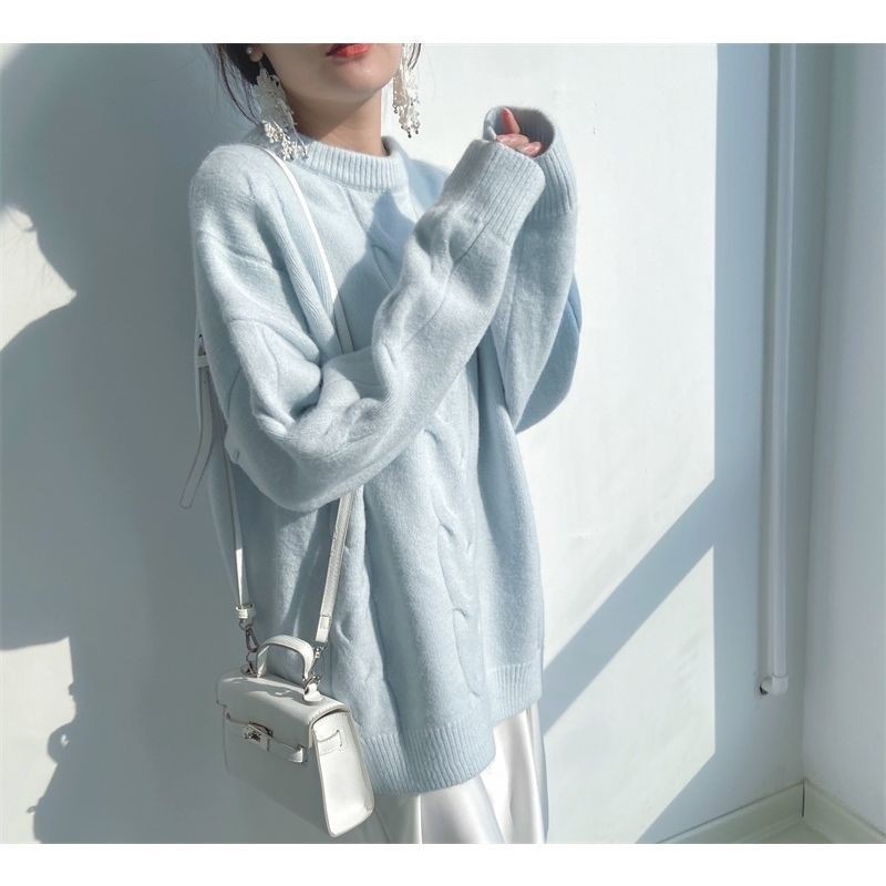 🌈Khuyến trái mùa 🌈 Áo Len Chui Đầu Dáng Rộng Ấm Áp Thời Trang Dành Cho Nữ | BigBuy360 - bigbuy360.vn