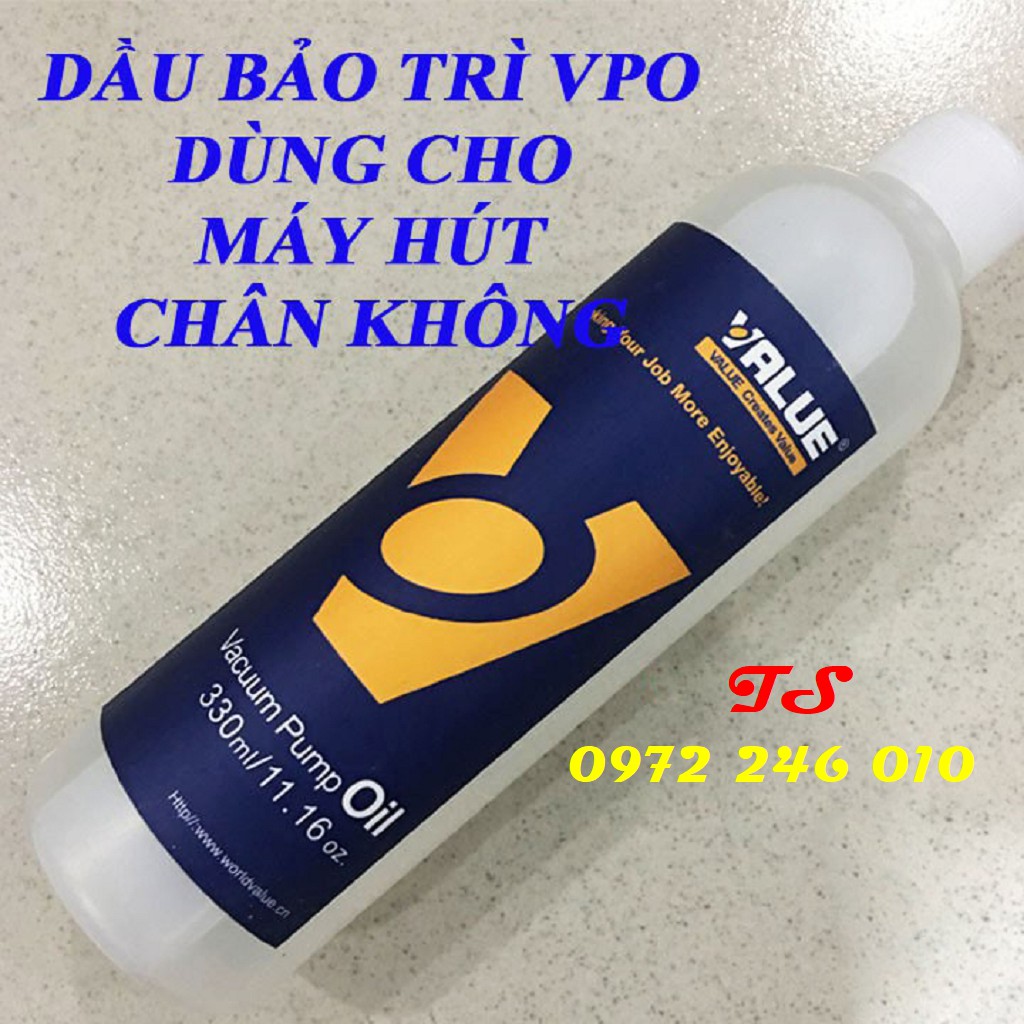 Dầu bảo trì Value VPO [FREESHIP] Dầu máy hút chân không chính hãng Value (1 lọ = 330 ml)