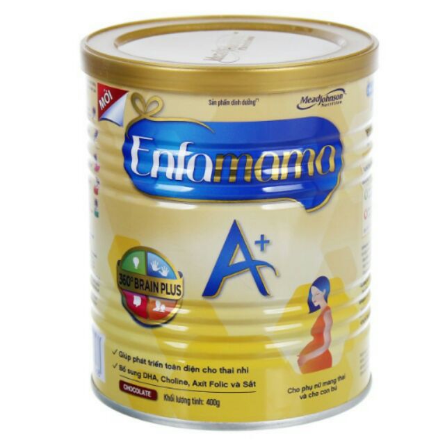 Sữa bột enfamama 400g ( vị vani và socola)