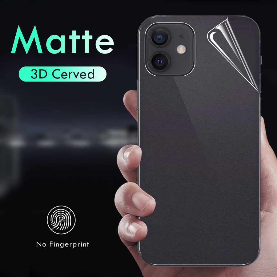 【2 Trong 1】Miếng dán PPF nhám chống vân tay thích hợp cho iPhone X XR Xs Max 11 12 13 14 Pro Max Mini Plus 6 6s 7 8 Plus SE