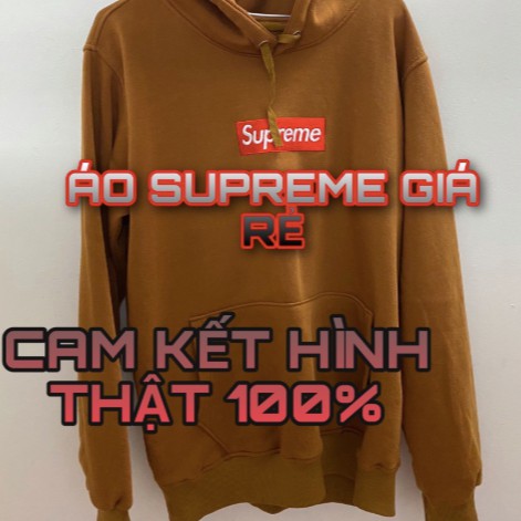 Áo Hoodie Supreme Nâu_ SECONDHAND-CLOTHING_HÌNH THẬT 100%