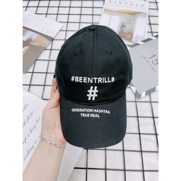 [CHÍNH HÃNG] MŨ BEENTRILL HASHTAG BALL CAP GENERATION HASHTAG TRUE REAL - NÓN LƯỠI TRAI UNISEX - HÀNG CÓ SẴN