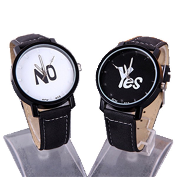 Đồng hồ quartz yety dây da