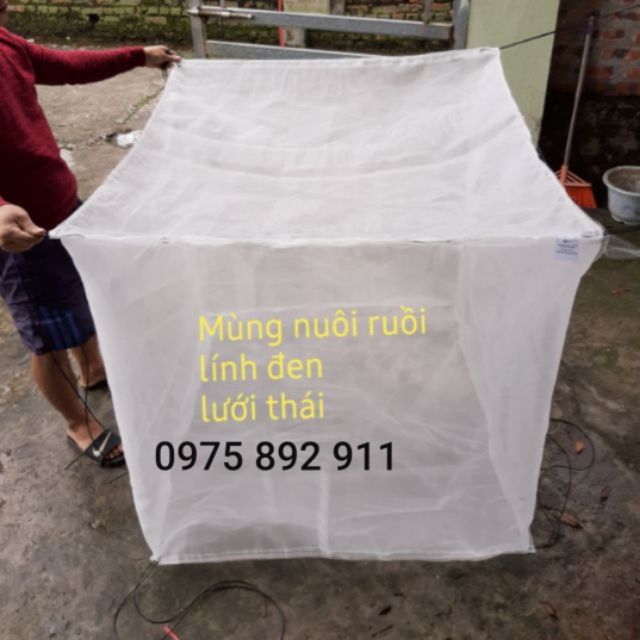 Mùng nuôi ruồi lính đen - 1 x 1 x 1 ( chống ruồi đẻ bậy )