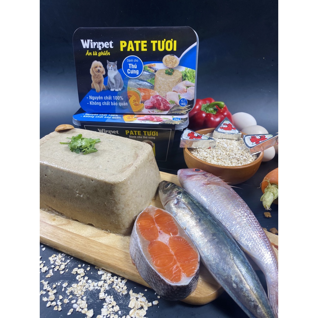 Pate TƯƠI Win Pet Dành Cho Chó Mèo Biếng ăn 500g đến 1Kg - Ship siêu tốc