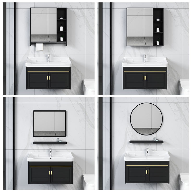 [Tủ phòng tắm] tủ tắm kết hợp chậu rửa bàn trang điểm căn hộ nhỏ không gian chung cư nhôm treo tường đơn giản | BigBuy360 - bigbuy360.vn