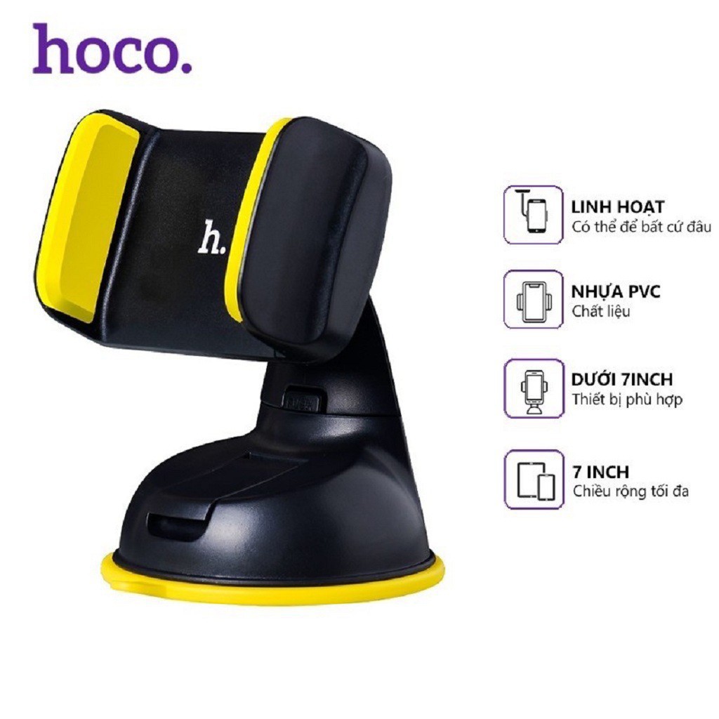 [Freeship- Chính Hãng] GIÁ ĐỠ ĐIỆN THOẠI Trên Ô Tô HOCO CA5 Hàng Chính Hãng- Bảo Hành 12 Tháng - Vipstore89