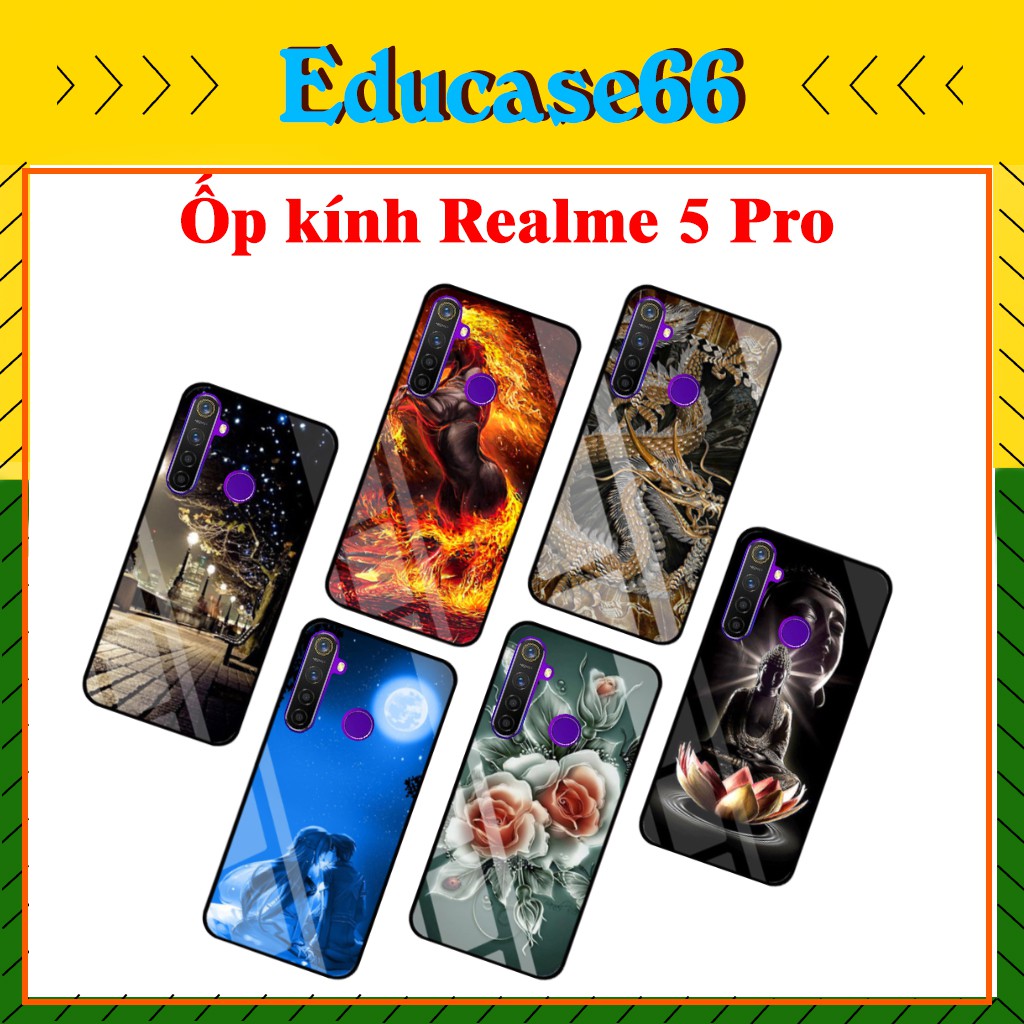 Ốp lưng kính 3D REALME 5 PRO Hình ảnh sắc nét , sang trọng, không mờ ,không phai theo thời gian, kèm video Educase66