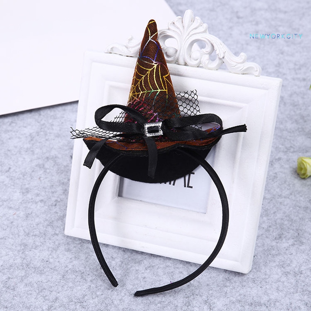 Băng Đô Cài Tóc Hình Nón Phù Thủy Trang Trí Tiệc