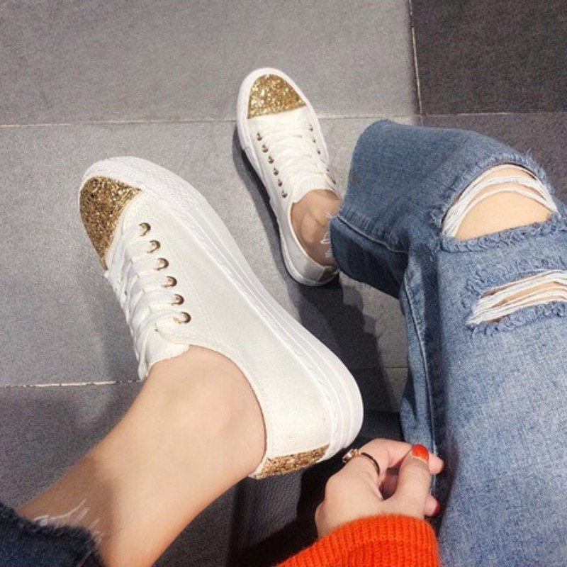 Giày Nữ Đế Bằng DVT34 Vài Phiên Bản Hàn Quốc Harajuku Ulzzang New