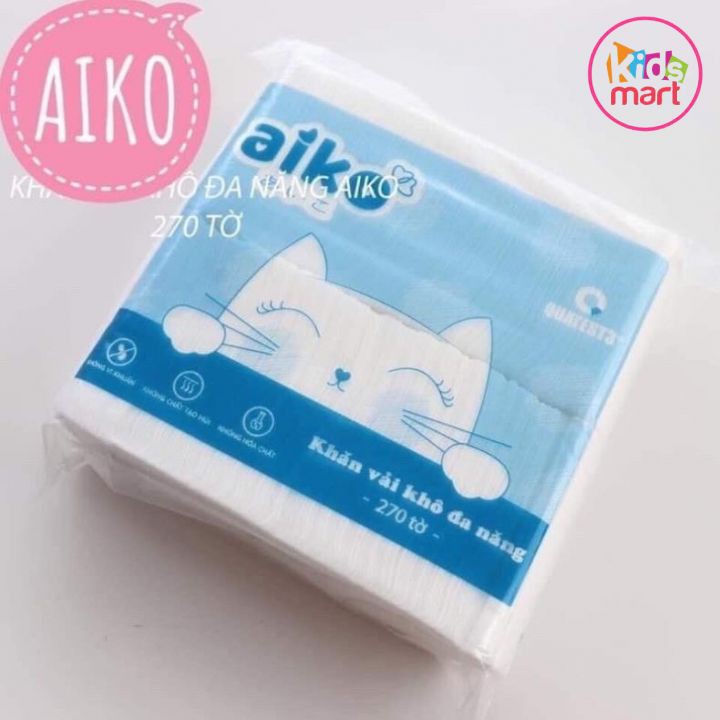 ✨Chính Hãng ✨ Khăn Vải Khô Cao Cấp Đa Năng Aiko 270 tờ