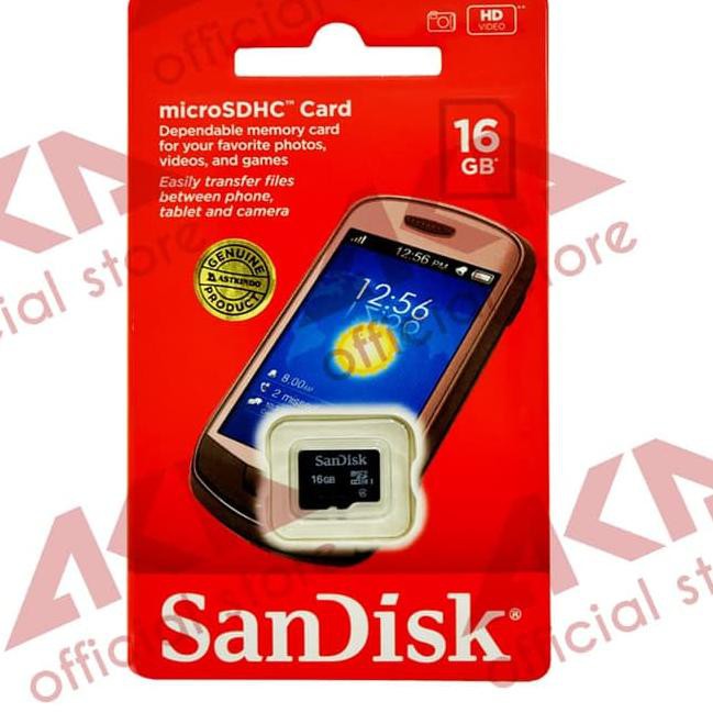 Thẻ Nhớ Sandisk 16gb Class 4