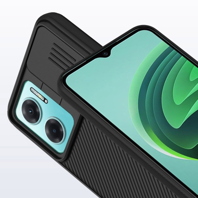 Ốp Điện Thoại Mỏng Có Nắp Trượt Bảo Vệ Ống Kính Máy Ảnh Cho Red mi Note 11E 5G