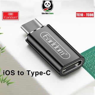 (Hàng Chính Hãng) Đầu Chuyển Lightning Sang Type C Earldom TC10 / TC08