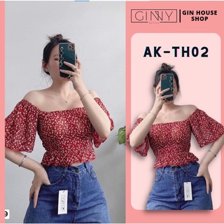 Áo Kiểu Hoa Nhí TH02 | GinHouse Shop