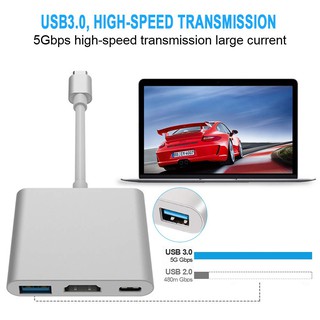 Cáp Chuyển Đổi Type-C Sang USB 3.0 HDMI Adapter Cao Cấp