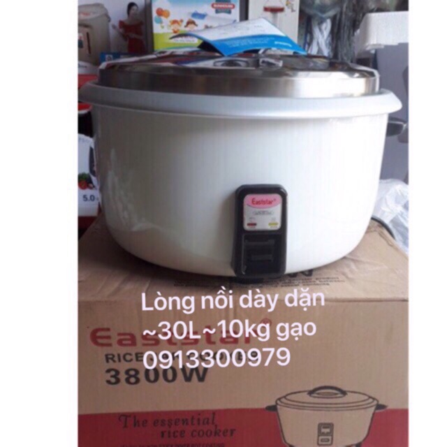[Mã ELMS5 giảm 7% đơn 300K] Nồi cơm công nghiệp Eastar 30L~3800W( 10kg gạo)