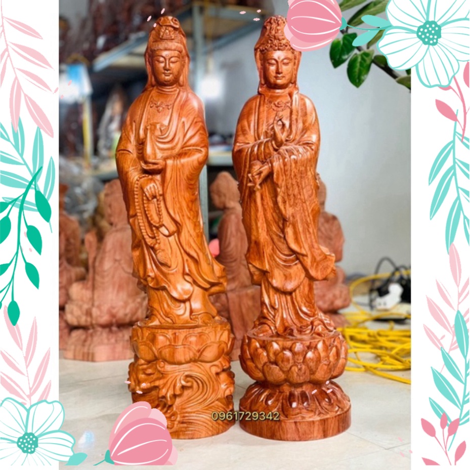 [XẢ KHO] Tượng Phật Bà Quan âm Gỗ Hương