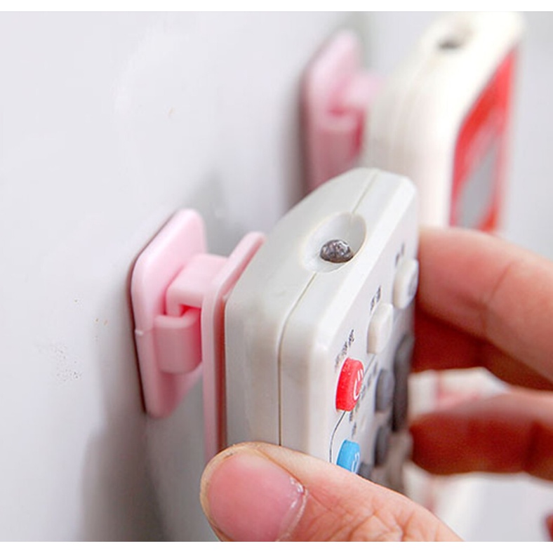 Set 2 bộ móc treo dán tường remote tiện dụng