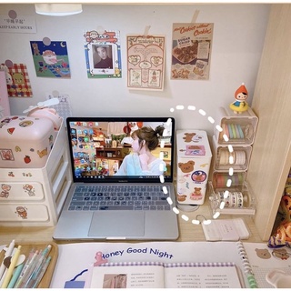 Thùng rác mini,hộp đựng bút ,đồ dùng học tập để bàn tiện lợi trang trí bàn học bàn làm việc phong cách tối giản