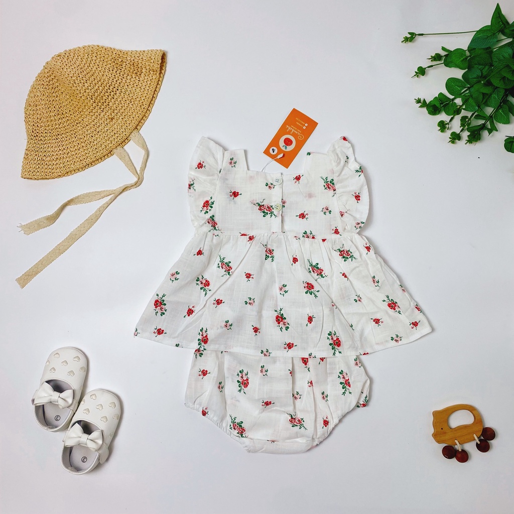 Set quần áo hoa nhí Cambebe cho bé hàng đẹp mã C01