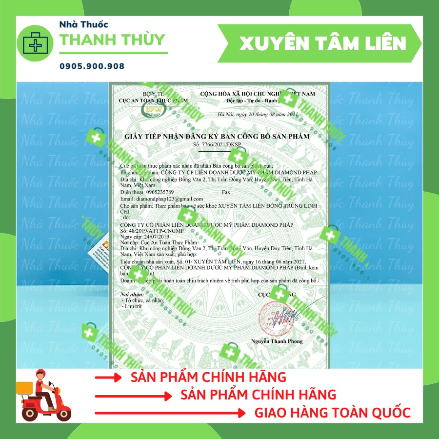 XUYÊN TÂM LIÊN [ Hộp 30 Viên] Viên Uống Thảo Mộc Xuyên Tâm Liên Hỗ Trợ Phòng Ngừa Các Vấn Đề Về Hô Hấp Do Vi Khuẩn Virus