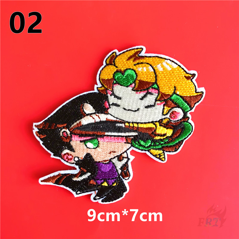 1 Sticker Ủi Thêu Hình Nhân Vật Hoạt Hình Jojo 's Bizarre Adventure Star