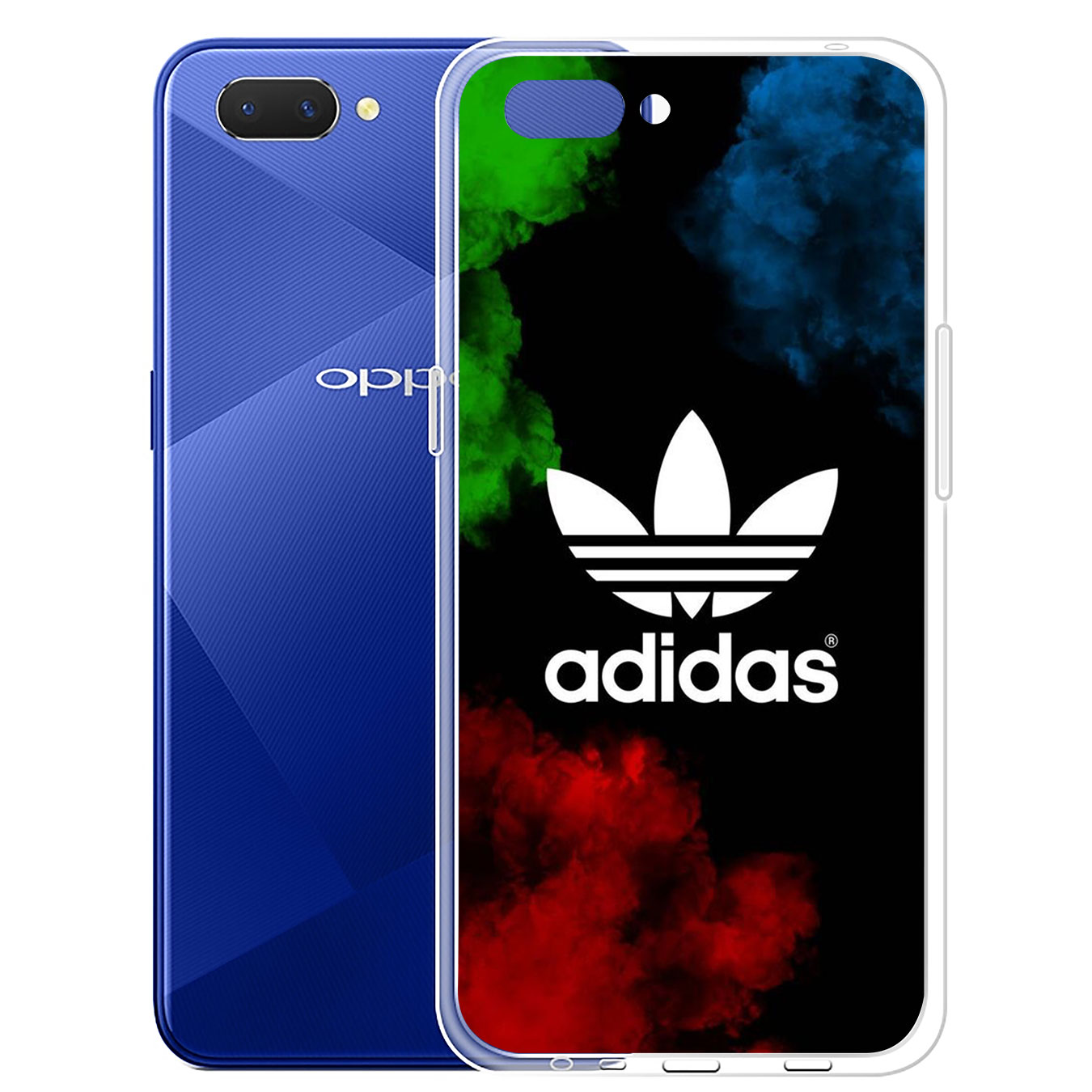 Ốp lưng silicone họa tiết logo Adidas cho Samsung Galaxy A71 A70 M20 A6 Plus A7 A8 A9 2018 A6+ S7 Edge