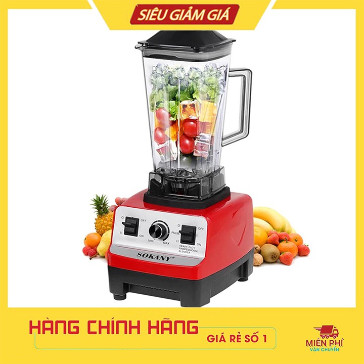 Máy Xay Công Nghiệp SOKANY Công Suất Lớn 4500W Xay Sinh Tố, Xay đá, Xay thịt, xay hạt, xay hoa quả