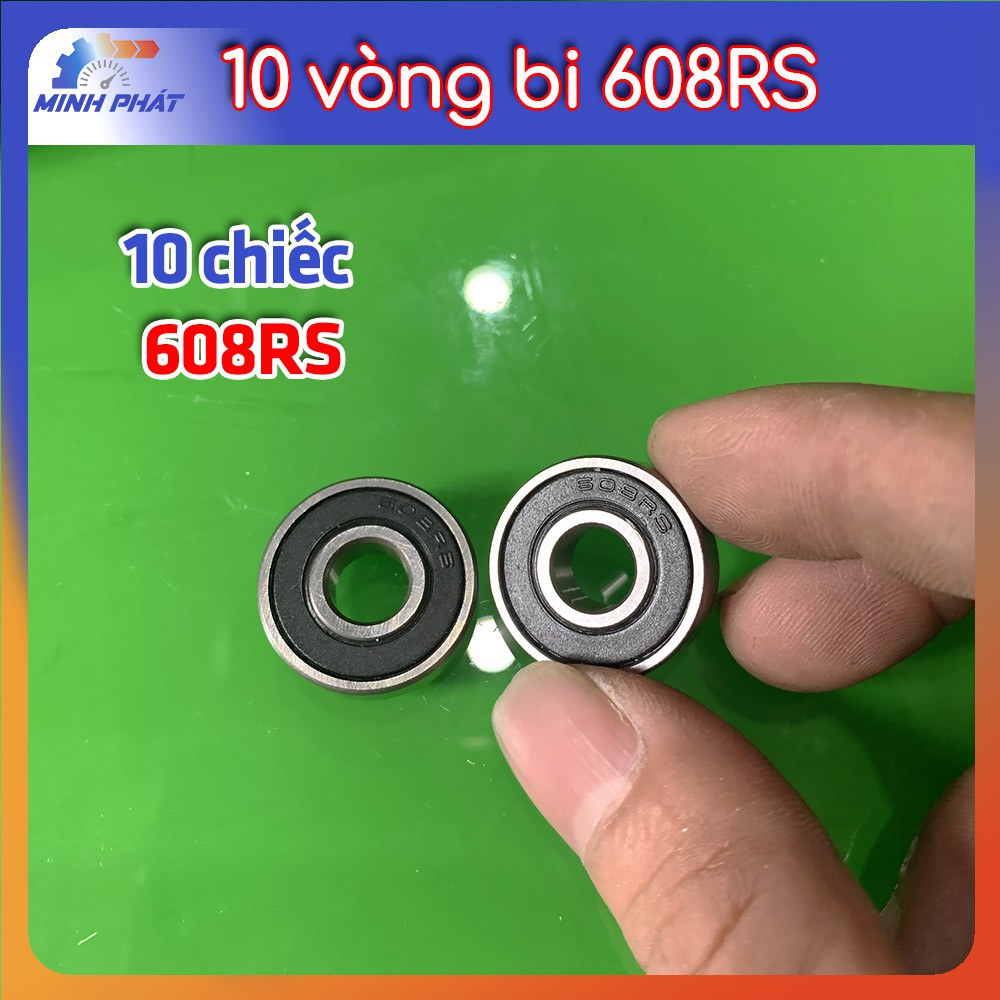 [Xả kho] 10 cái vòng bi bạc đạn 608RS động cơ hàng tốt