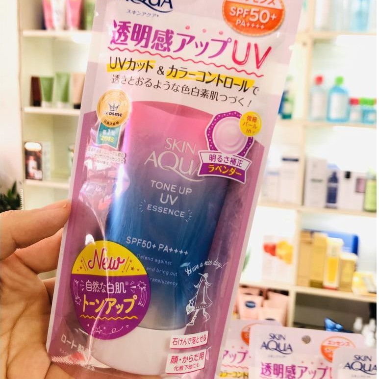[HÀNG CHÍNH HÃNG]Kem chống nắng Skin Aqua Tone up UV SPF 50+ PA++++ 80gr nội địa Nhật, Kem Chống Nắng Nhật