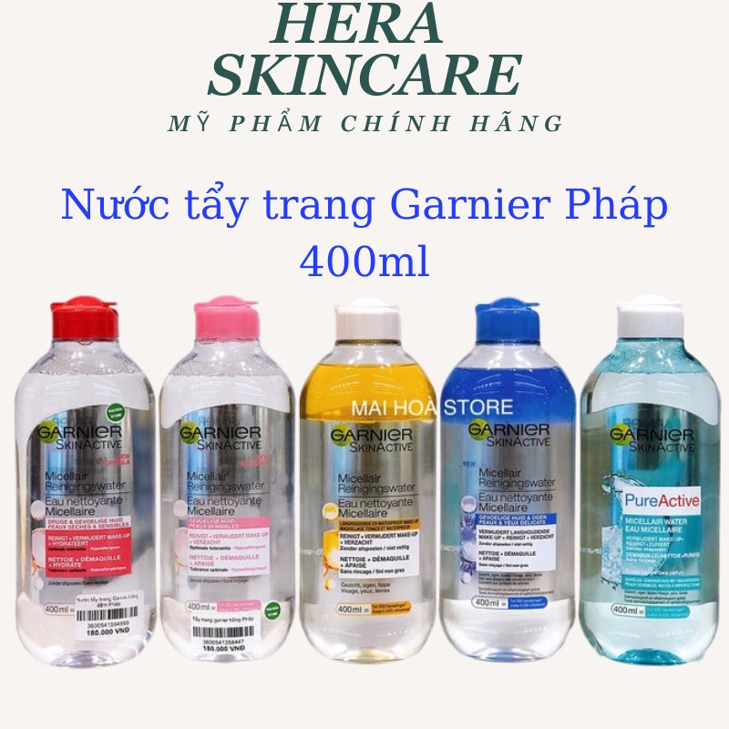 Nước tẩy trang Garnier Pháp 400ml - Chính hãng 100%
