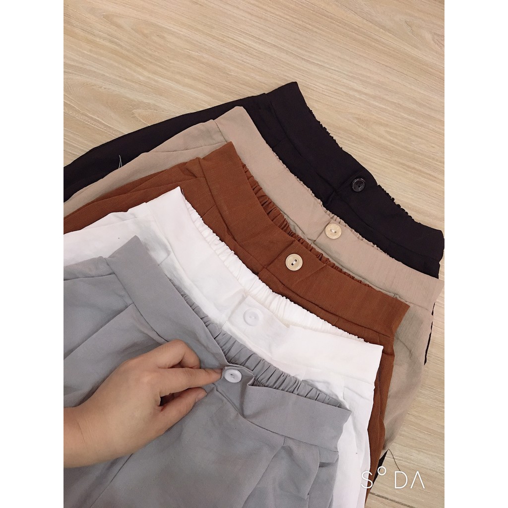 Quần sớ đũi nhiều màu nhẹ nhàng siêu mát mẻ, quần đũi chun sau dáng suông PT8X