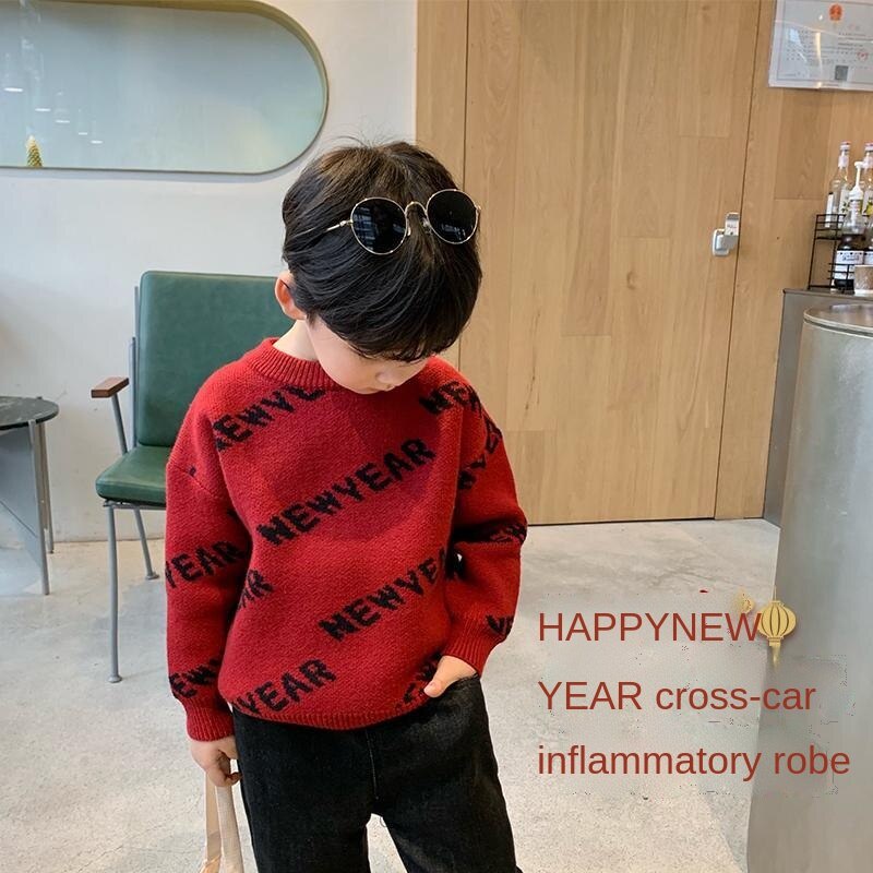 Áo sweater phong cách Hàn Quốc thời trang thu đông mới dành cho bé trai 2021