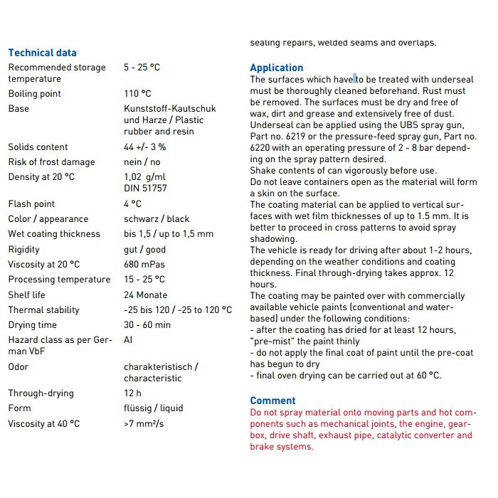 Phủ gầm đen dùng với súng phun Liqui Moly 6114 1l