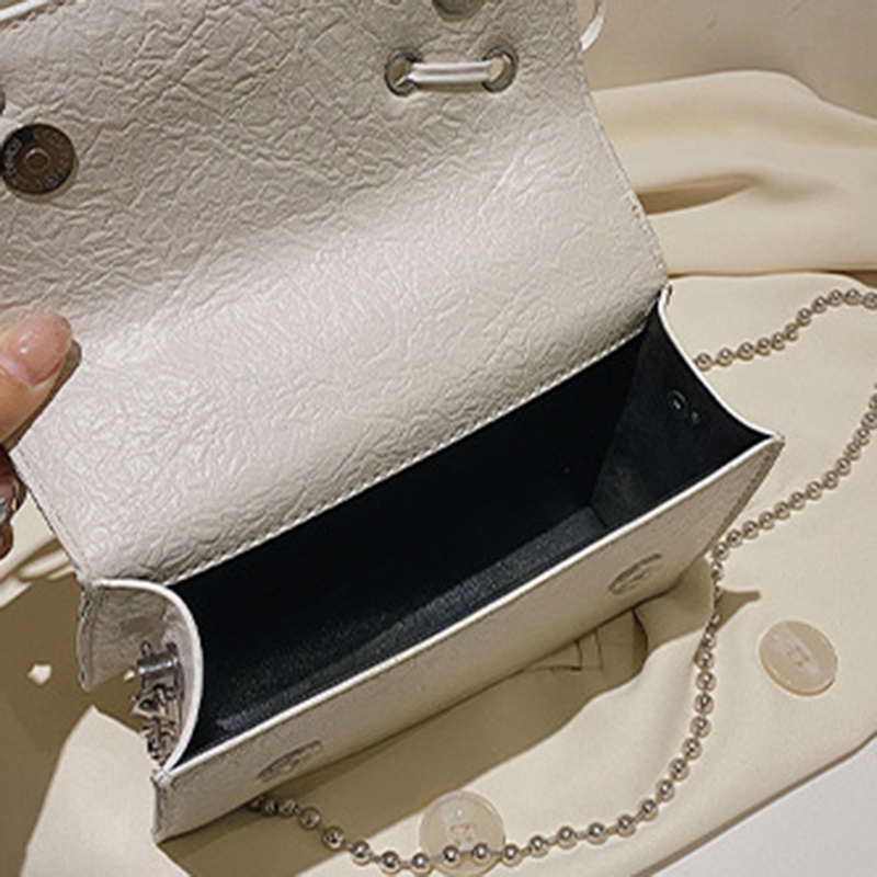 Túi IELGY đeo chéo tay cầm ngọc trai nhân tạo cao cấp cho nữ