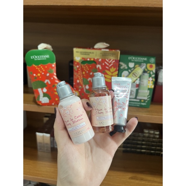 Gift Set L'Occitane hương hoa Anh đào mini