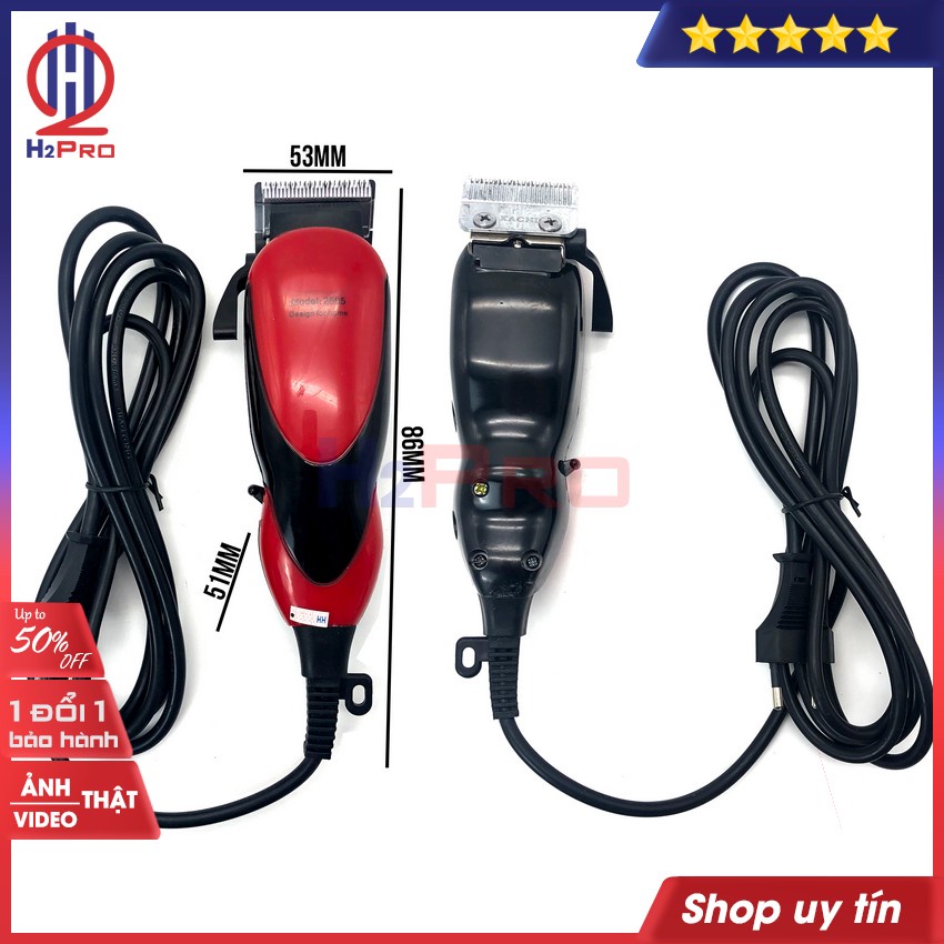 Tông Đơ Cắt Tóc 2505 H2Pro cao cấp-sắc bén-cắt êm-sử dụng điện trực tiếp, cắt tóc chuyên nghiệp giá rẻ(tặng bộ 4 cữ 99k)