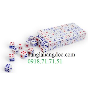 Bộ 50 viên xúc xắc (xí ngầu) giá rẻ cỡ 14mm