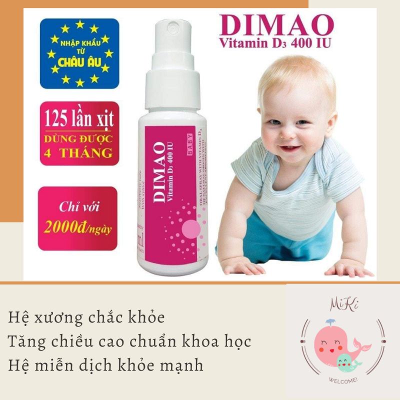 DIMAO - Vitamin D3 dạng xịt