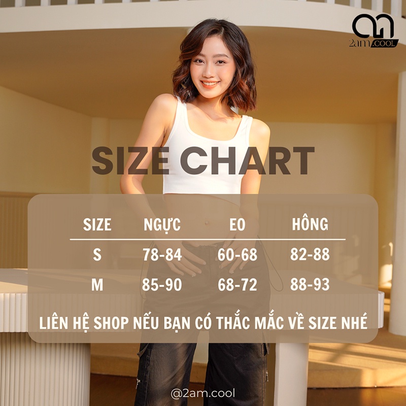 Áo 2 Dây Croptop Bản To Nhiều Màu Chất Liệu Cotton Co Giãn 4 Chiều Siêu Thoáng Mát 2AM