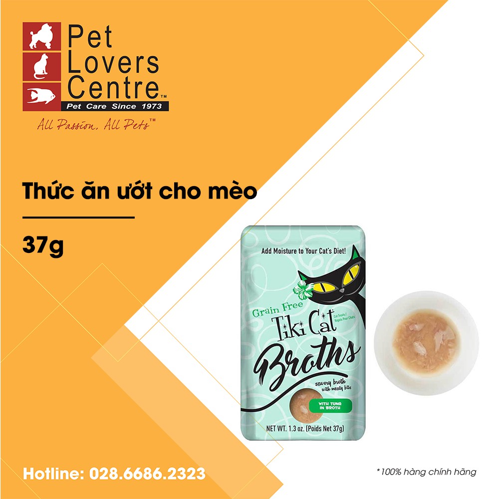 [37gam] Pate cho mèo TIKI CAT POUCH BROTH