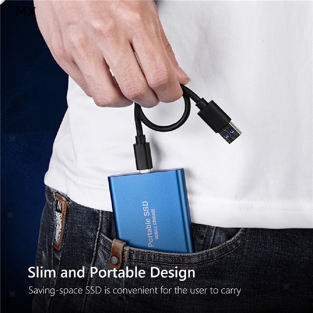Mingxuan2 4TB/2TB/1TBGB Mobile Hard Disk Type C USB3.1 Portable SSD Solid State Drive vn